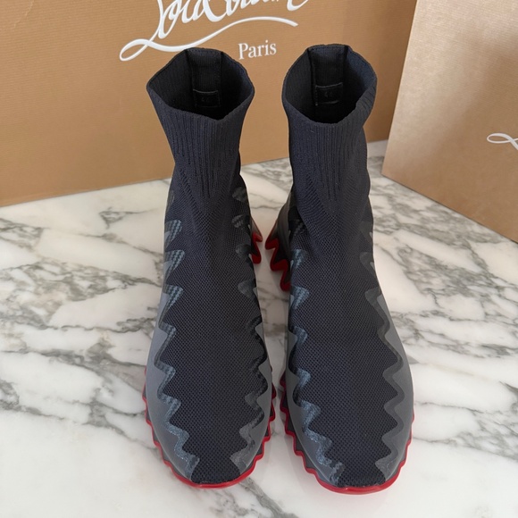 Christian Louboutin 3221229 Men's Sharky Sock Uomo maille, all sizes - Picture 10 of 11
